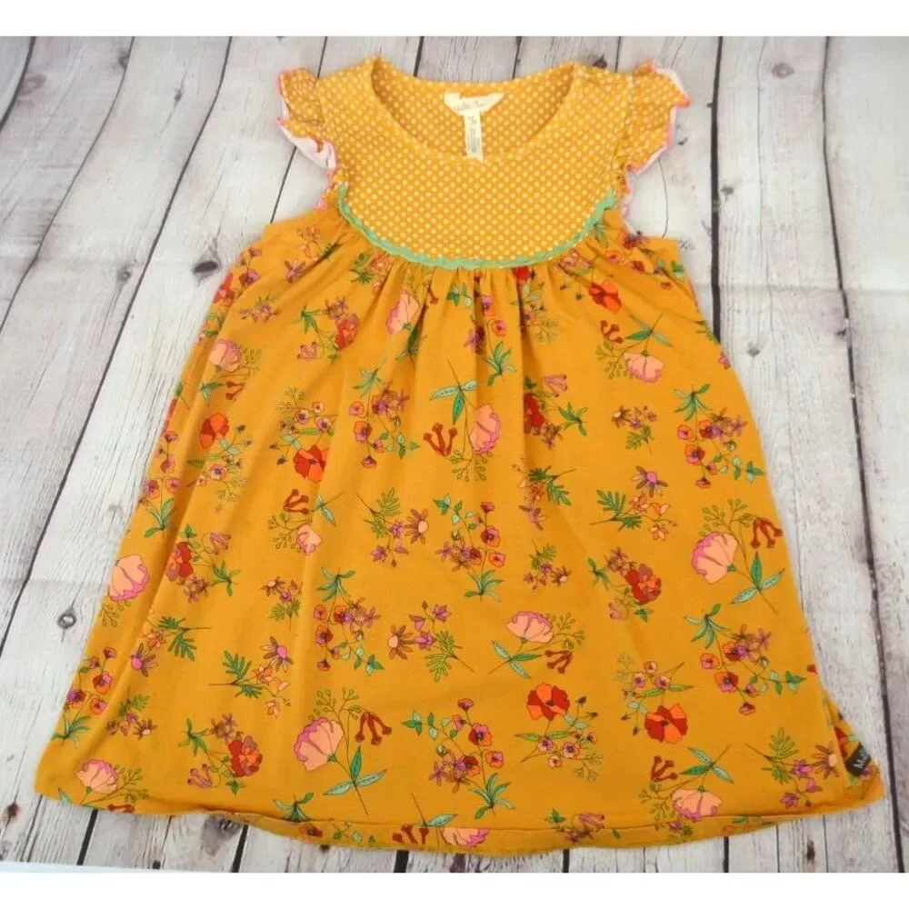 MATILDA JANE Girls Stand Tall Be Sweet Dress - Brilliant Daydream Yellow SIZE 8